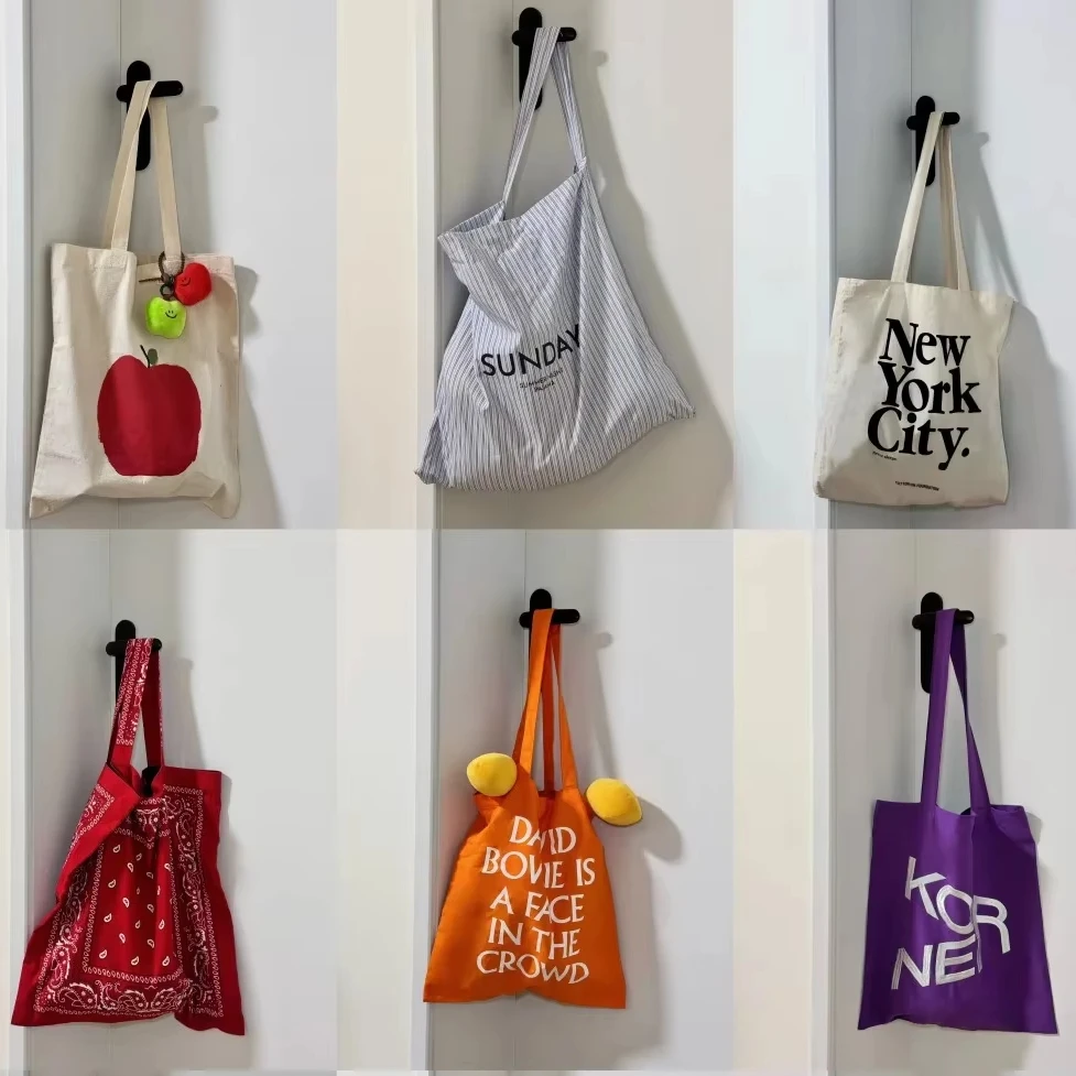 Custom Cheap Low Price Cotton Canvas Portable Shopping Backpack Tote Bag