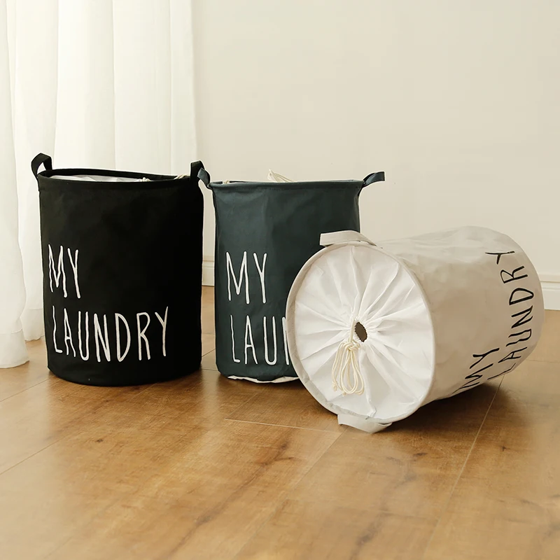 
2021 Popular Laundry Hamper Cotton Laundry Basket with Drawstring 