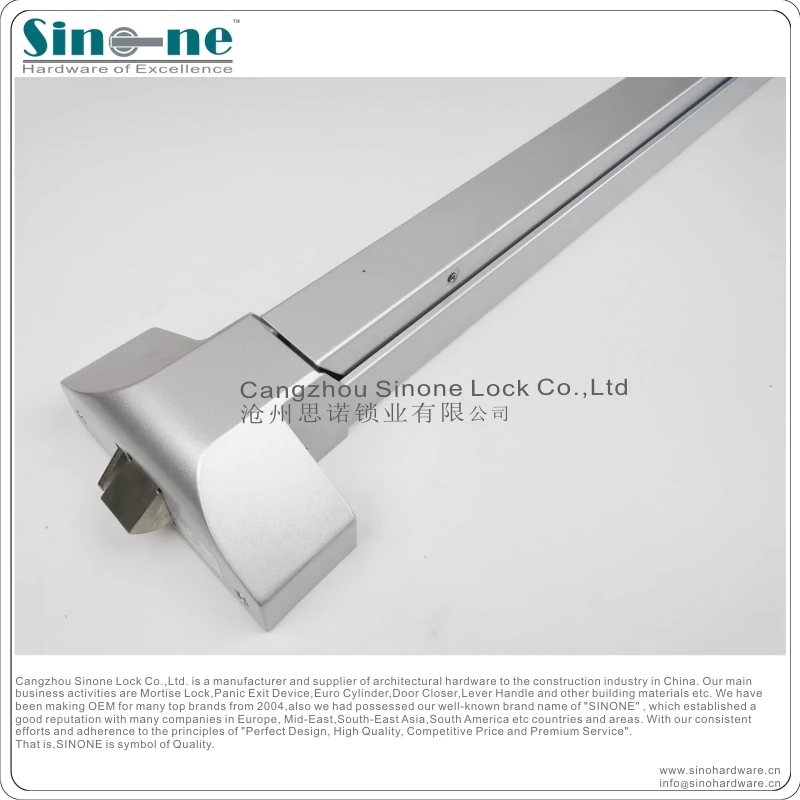 Panic Exit Device fire door horizontal push panic bar for single double hospital emergency fire escape door