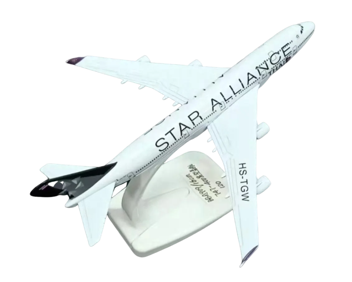 XINYU 16CM B747-400 Aircraft Models Diecast Metal Toys Stimulation Airplane