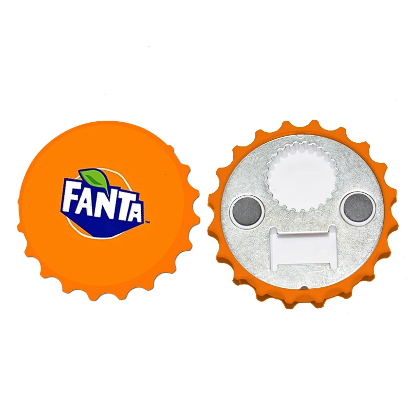 Пользовательские круглые пластиковые формы ABS дизайн пива магнит открывалка для бутылок