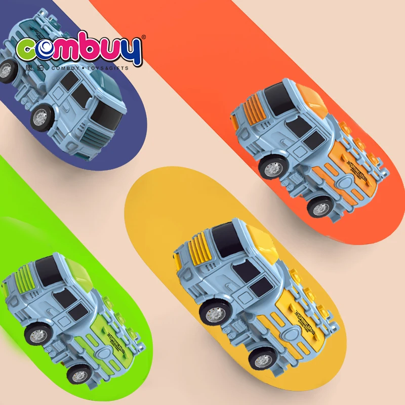 Interactive engineering truck inertia go water tanker press up toys