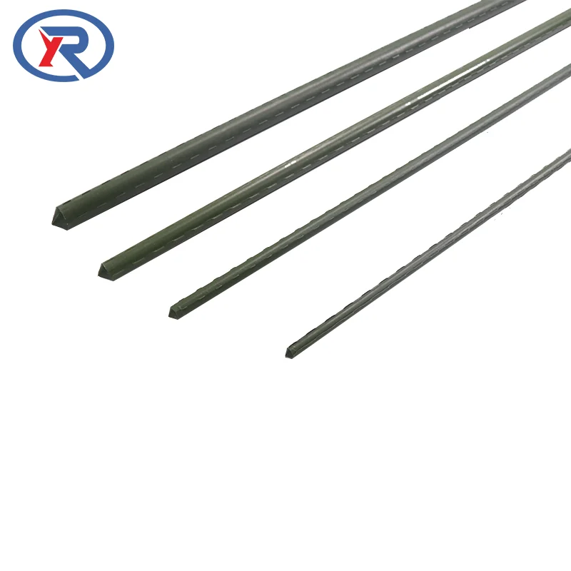 Garden PE Plastic Coated Steel Metal Plant Support Stakes For Tomato Cages