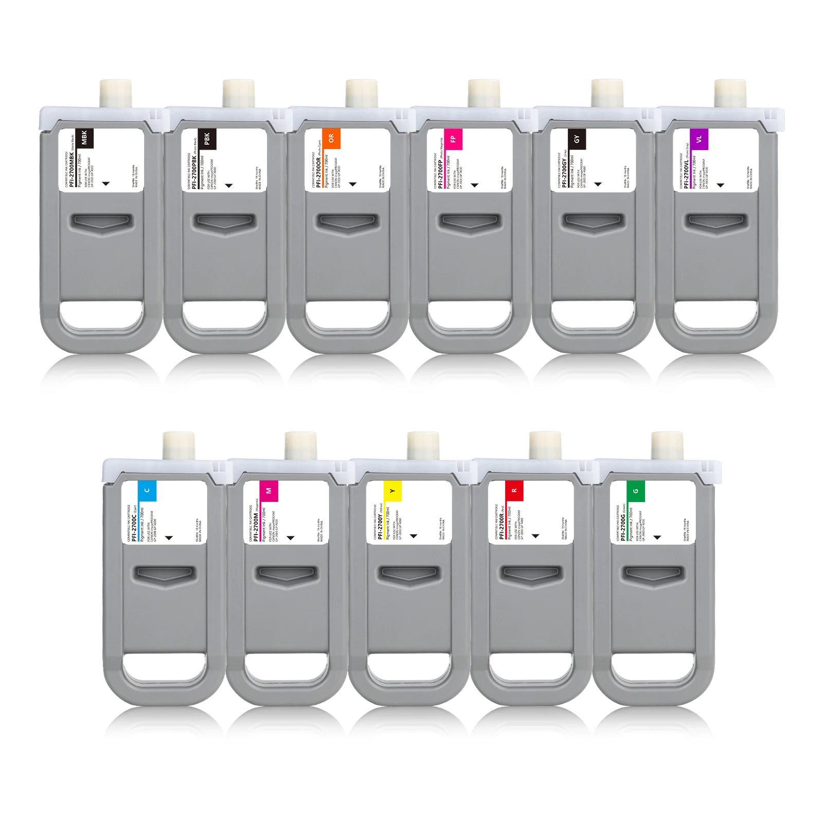 Совместимый PF1-2700 PFI2700 чернильный картридж с чернилами и чипом для CANON imagePROGRAF GP-2000 GP-4000 принтера
