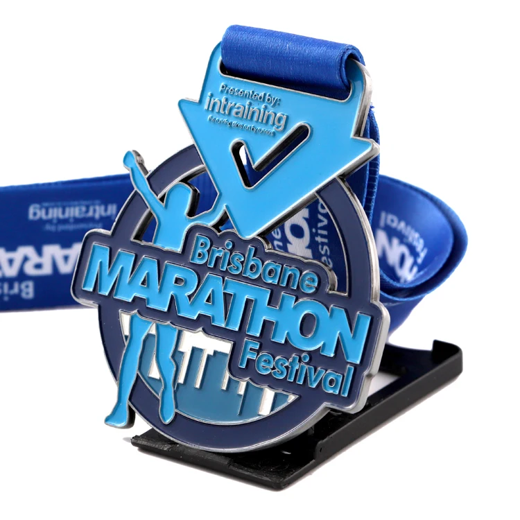 Wholesale high quality Cheap Custom made Design Your Own Zinc Alloy 3D Gold Metal Award Running Marathon Medal