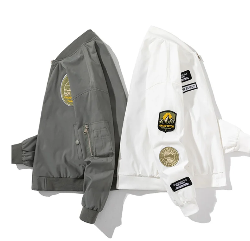 High Quality Mens Patches Bomber Jacket NASA Patch Work Winter Jackets Pilot Cargo Coat Cheap Vintage Bomber VarsityJacket