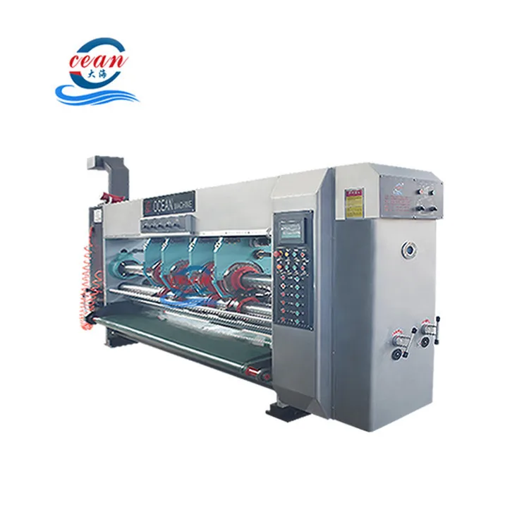 Ocean Automatic 5 Colors printing slotting corrugated box die cutting making machine