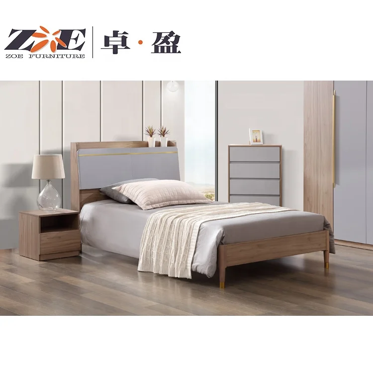 Modern home furniture wooden beds for bedroom in full size