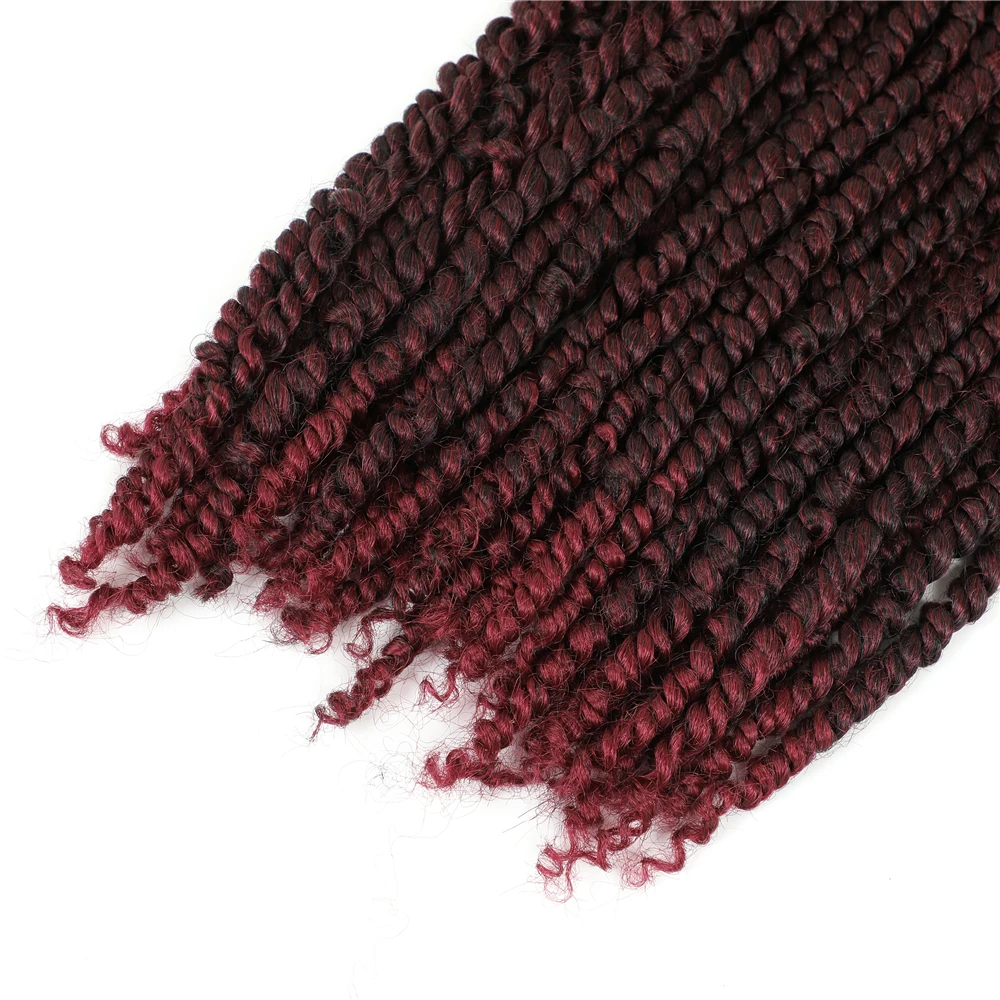 two tone natural color crochet braids faux locs twist hair crochet 11strands synthetic crochet braiding hair extension
