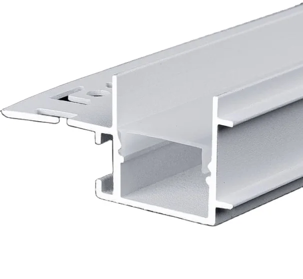 SDW50X45.2MM  Corner LED Aluminum Profile Ceiling Recessed Invisible Backlight Gypsum Hidden Channel For Linear Bar Strip Lights