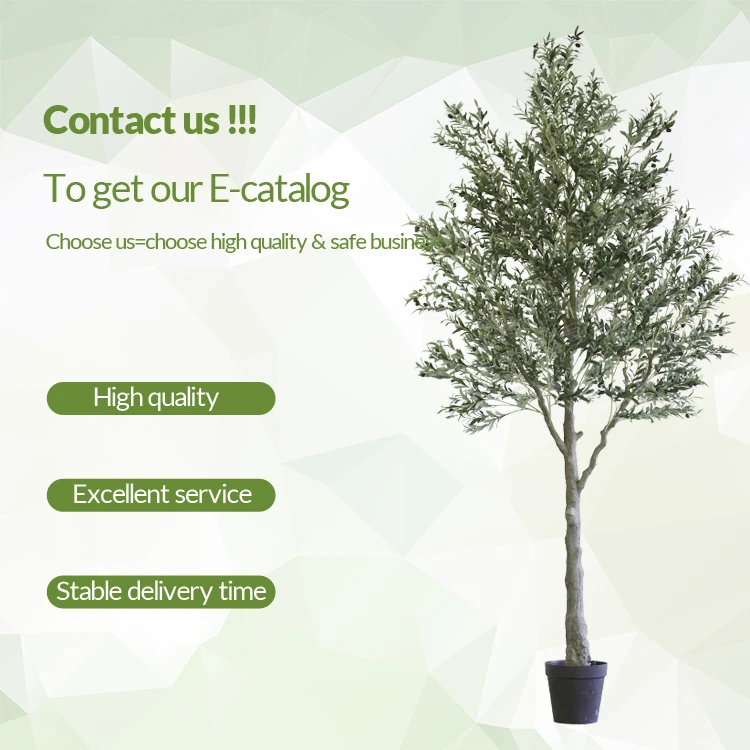 Detachable Olive Tree Plant Wholesale Fake Realistic 3 Meter Plastic Large Bonsai Planta Potted High Quality Artificial Trees