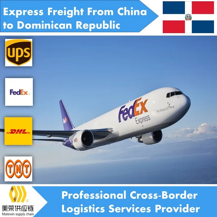 To Dominica republic professional shipping agent ddu ddp service suppliers from shenzhen guangdong by dhl tnt ems fedex ups