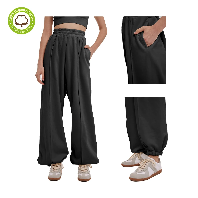 100% cotton custom casual comfy cotton oversized harem track womens jogging pants multicolor ladies sweat pants