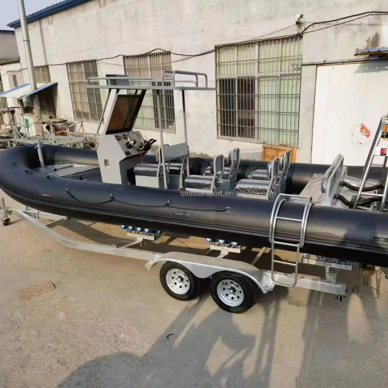 Europe Asia Pleasure Boat 25ft Aluminum Rib Boat Small Yacht Holiday 760 Ferry Boat