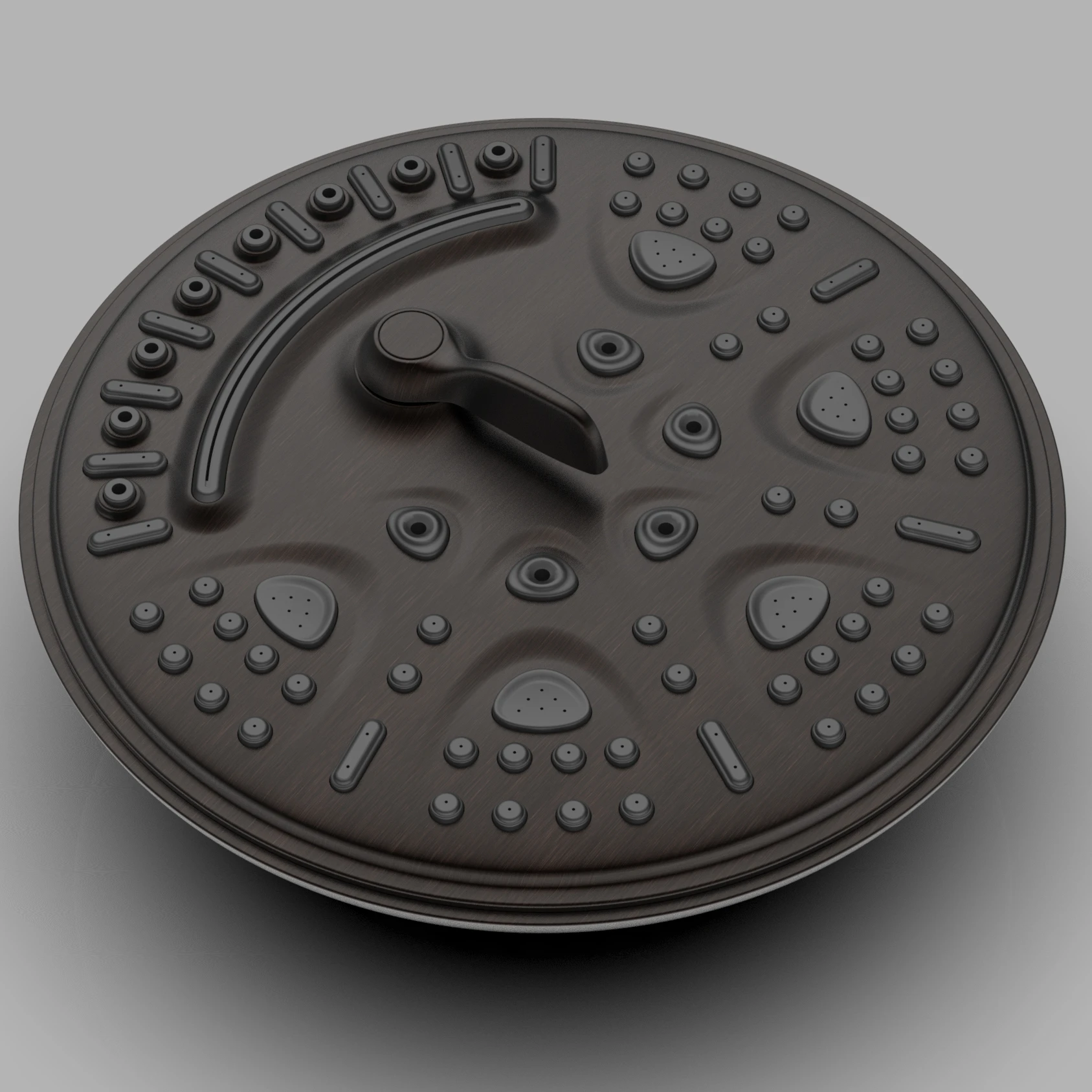 Hot-Sale Black Rainfall Rainwater Shower Head ABS Top Shower Head