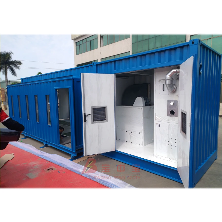 Diesel Burner Container Spray Booth for Car Container Spray Booth