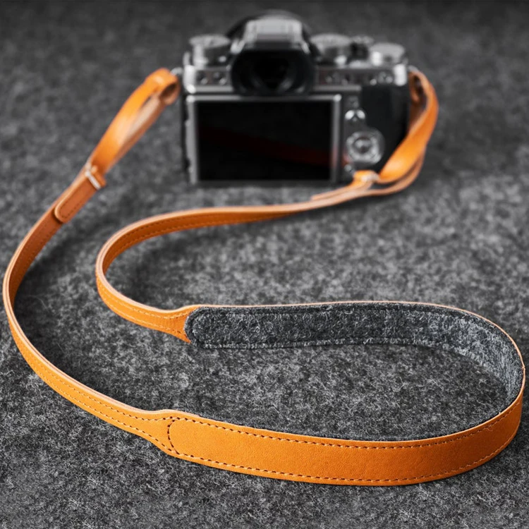 Изготовленный На Заказ Кожаный войлочный ремень для камеры DSLR шейный ремень ручной работы ремешок для камеры
