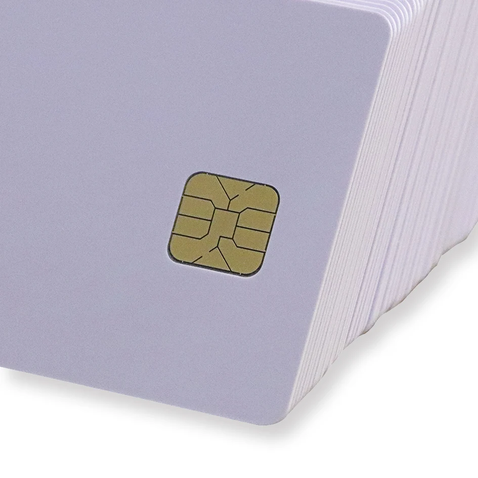 White PVC Contact IC ID S50 S70 F08 Printable Blank Smart Chip Cards