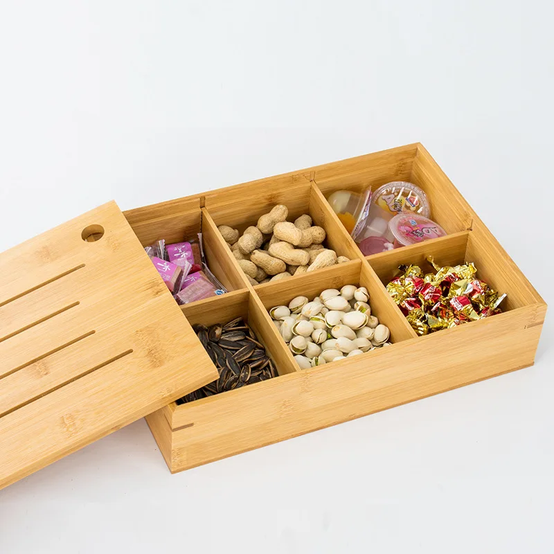 
 Низкая цена, гарантированное качество, квадратная бамбуковая коробка для сушеных фруктов   (1600160768727)