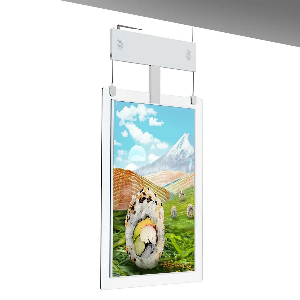 Hot Selling 750 nits Hanging Double Side OLED Digital Signage Displays LCD Advertising Player Kiosk Monitor