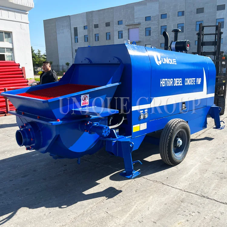 Industrial Small diesel Concrete Pump Beton Machine with Mixer