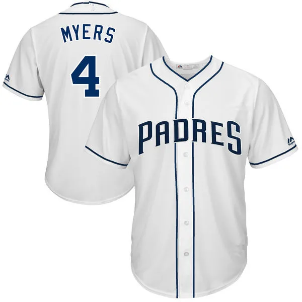 Сан-Диего родители 19 Тони Гвинн 4 Уил Мейерс 100% Прошитые бейсбольные Джерси
