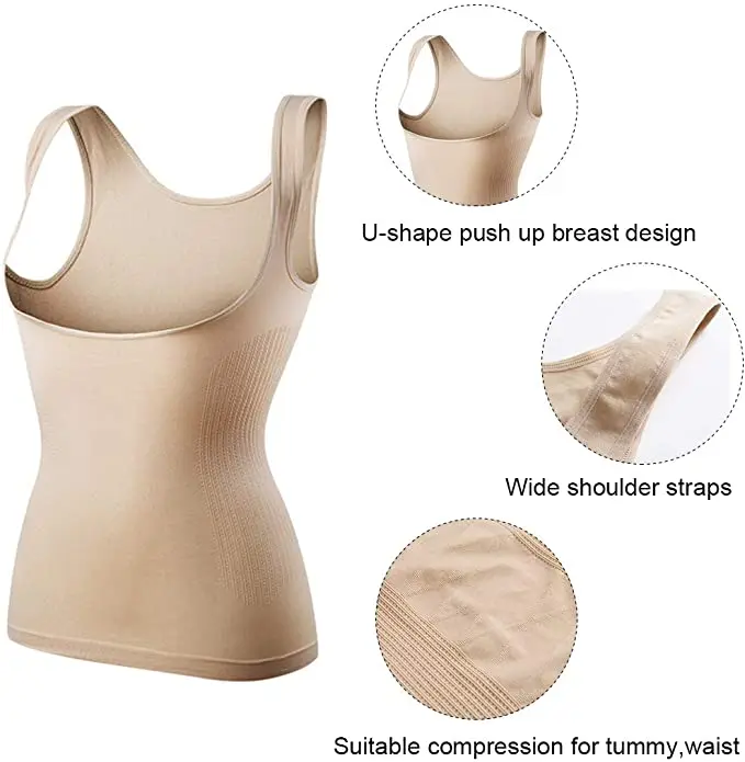 Female Full Body Shapers Thong Bodysuit High Waist Shapewear Skinny Sweatshaper Vest For Women
