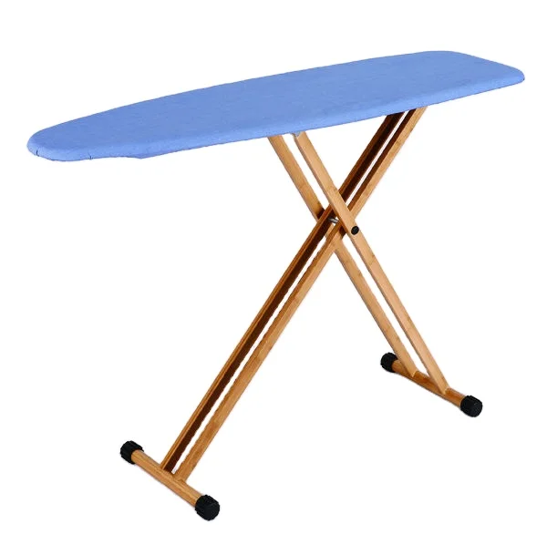 Bamboo leg folding clothes ironing board