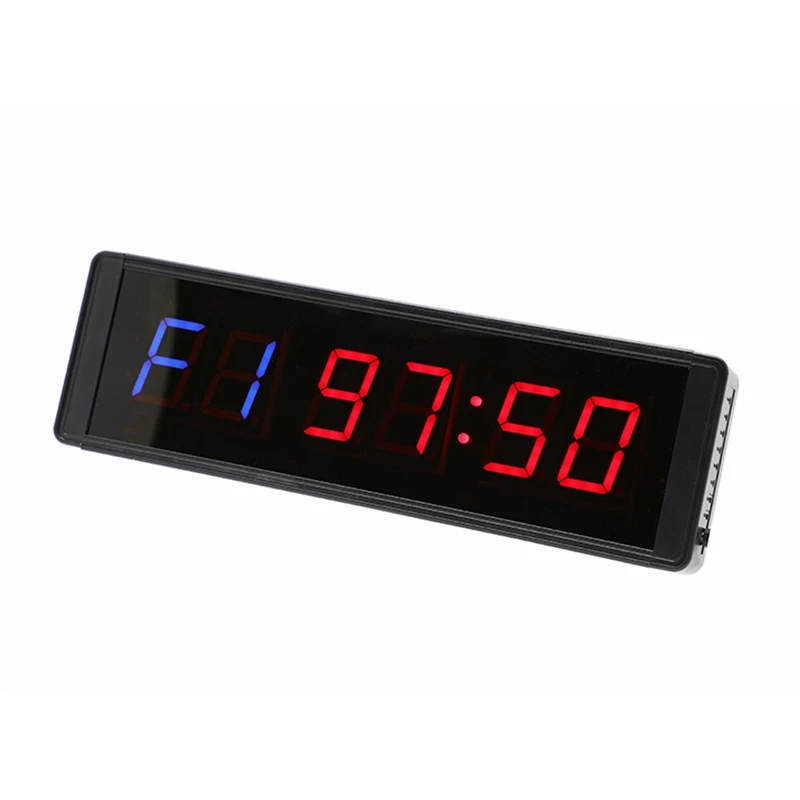 Dropshipping  gym clock  Fitness timer 1.5 Inch 6 Digit Led Interval Training Tabata FGB Gym Timer