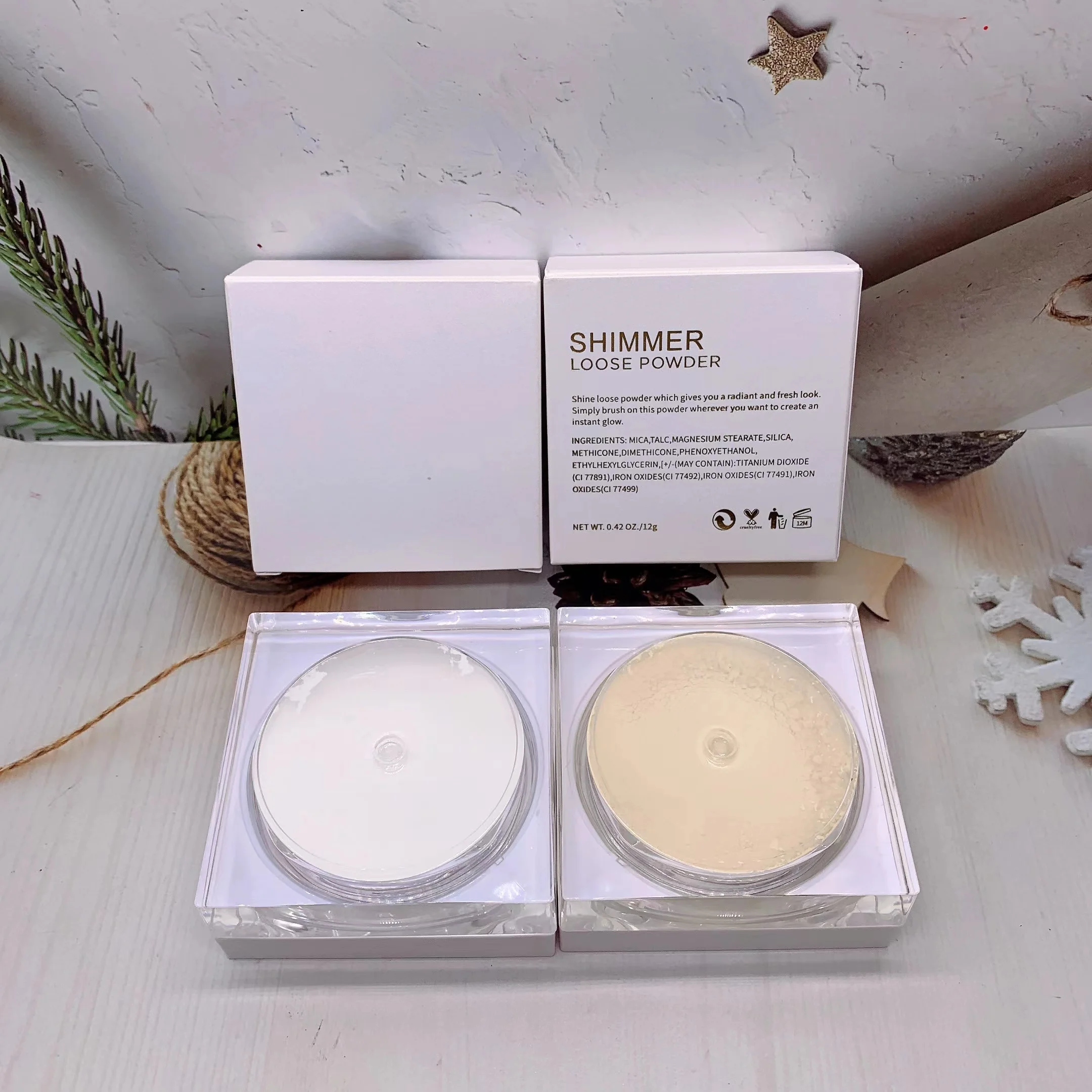 Wholesale Oem Private Label Hot Product 8 Colors Customize Highlight Loose Powder Glitter Powder