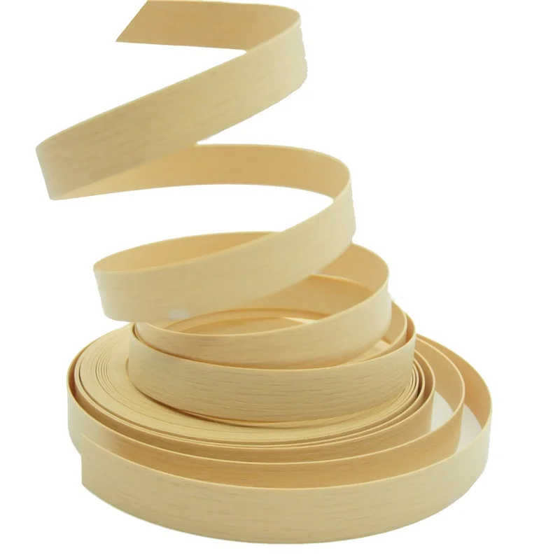 Adhesive Plastic  Wood Finish Tape  PVC  Edge Banding Strips  for Furniture accessories
