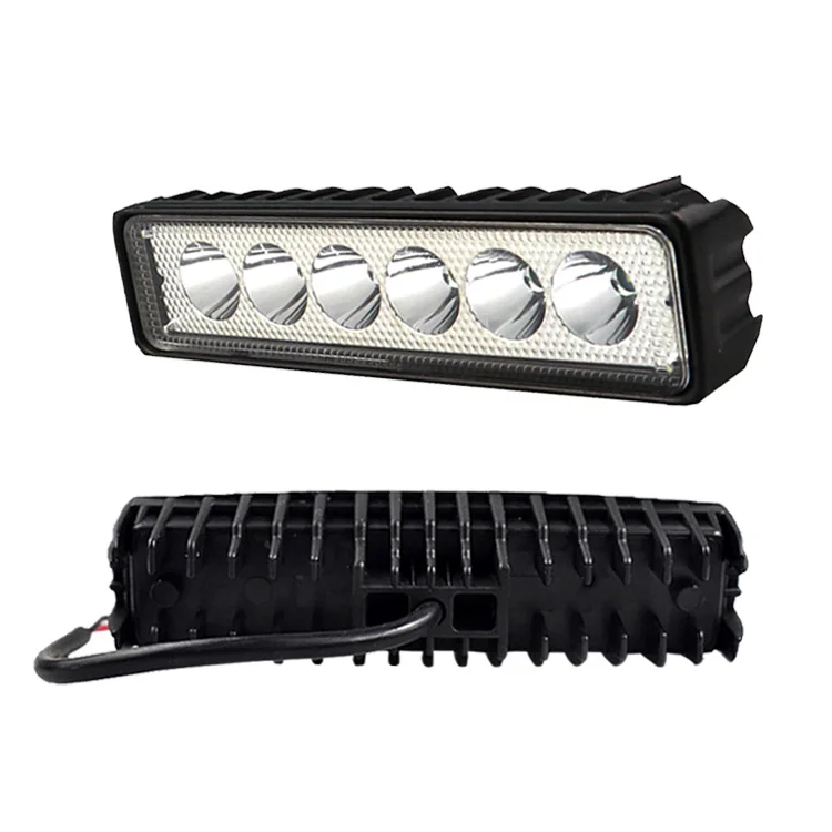 Автомобильные фары освещение 18 ватт машинные led рабочий свет пластик 12v Светодиодные панели 6 дюймов прожектор белого СИД Тракторные рабочий свет offroad светодиодные панели