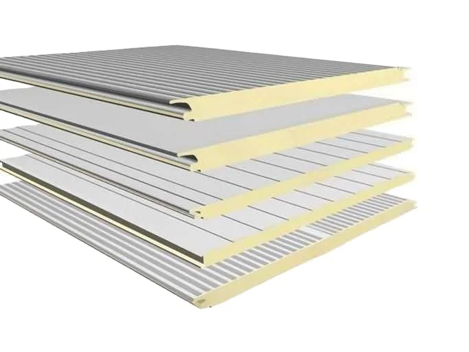 Thermal Insulation PUR/PIR PU Foam polyurethane Sandwich Panel for buildingh wall and roof cold storage room