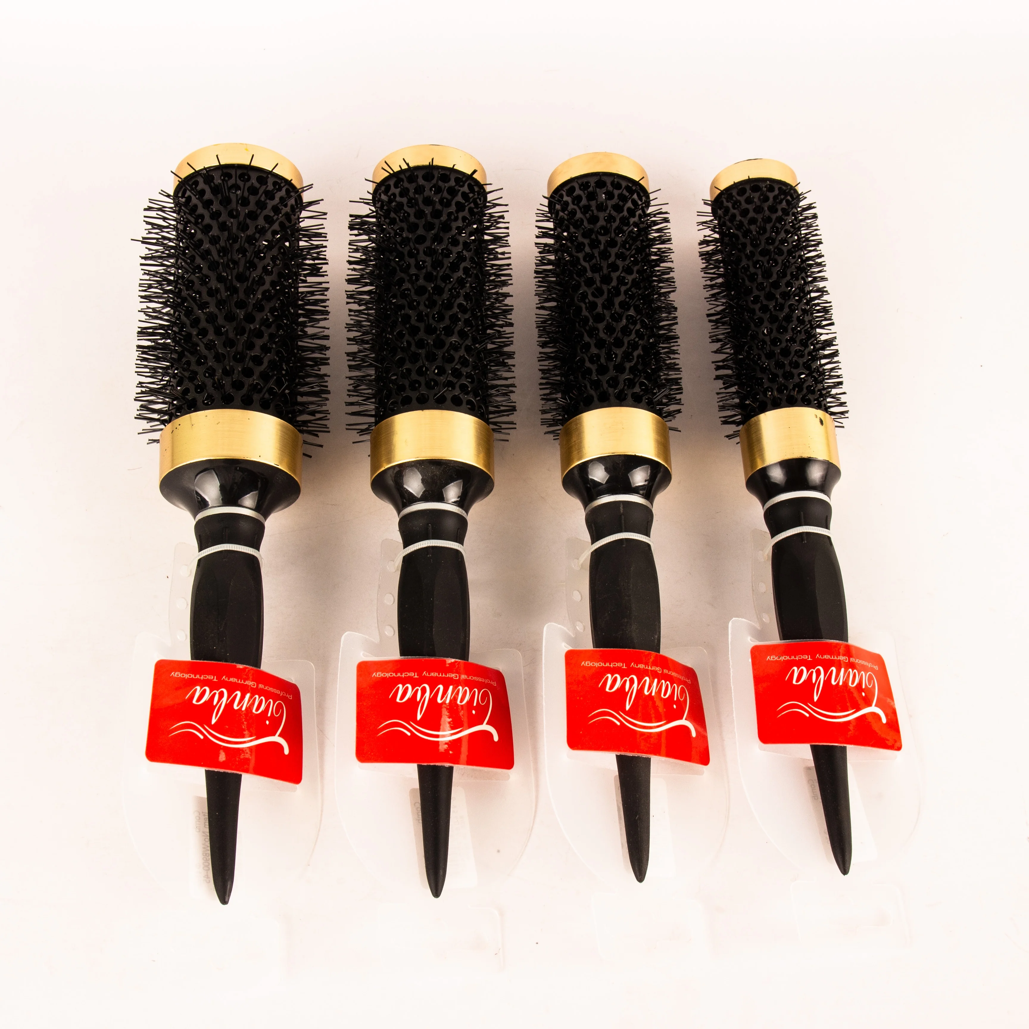 Aluminum Tube Detangling Roller Comb For Women Salon Blowout Ceramic Ion Comb