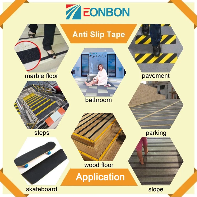 EONBON Wholesale Super Strong Anti Slip Tape Black Anti-Slip 18M for Stair Treads/Steps
