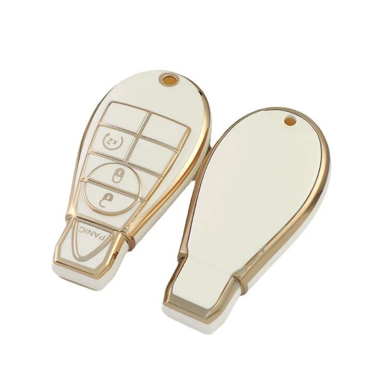 TPU Car Key Cover for Jeep Commander Grand Cherokee Chrysler 300 Dodge Challenger Charger Magnum Journey Ram Remote Fob Case