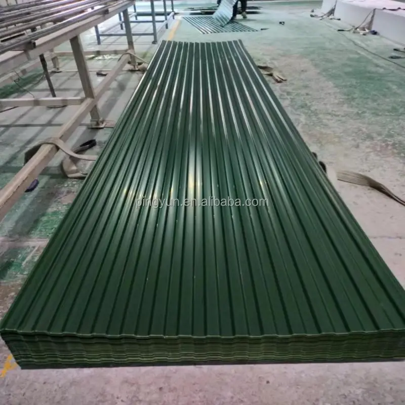 Color Coated Roof Tile Green Color ASA PVC Plastic Plastic Corrugated Roofing Sheets