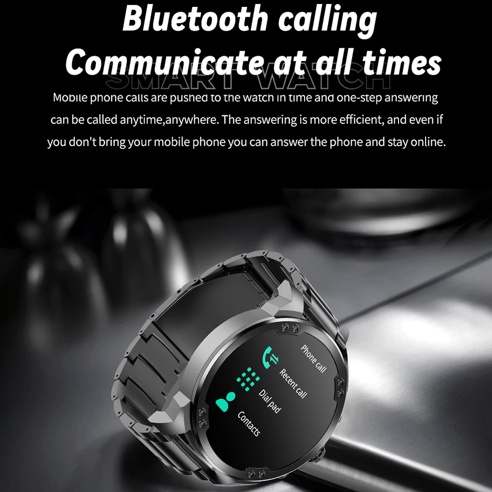 VALDUS 1.8 Inch HD Big Round Screen Blood Oxygen IP68 Waterproof  Smartwatch Multi Sports Mode Function VS53 Fashion Smart Watch