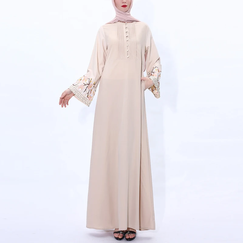 Islamic dress new Design Abaya in Dubai malaysian Arab long sleeve muslim dress caftan Islamic Clothing For Women Embroidery