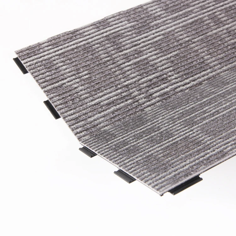 Anti-Static Elevator Fireproof Plastic Interlocking Floor Tiles Pvc Garage Carpet Lvt Click 5MM Vinyl Floor