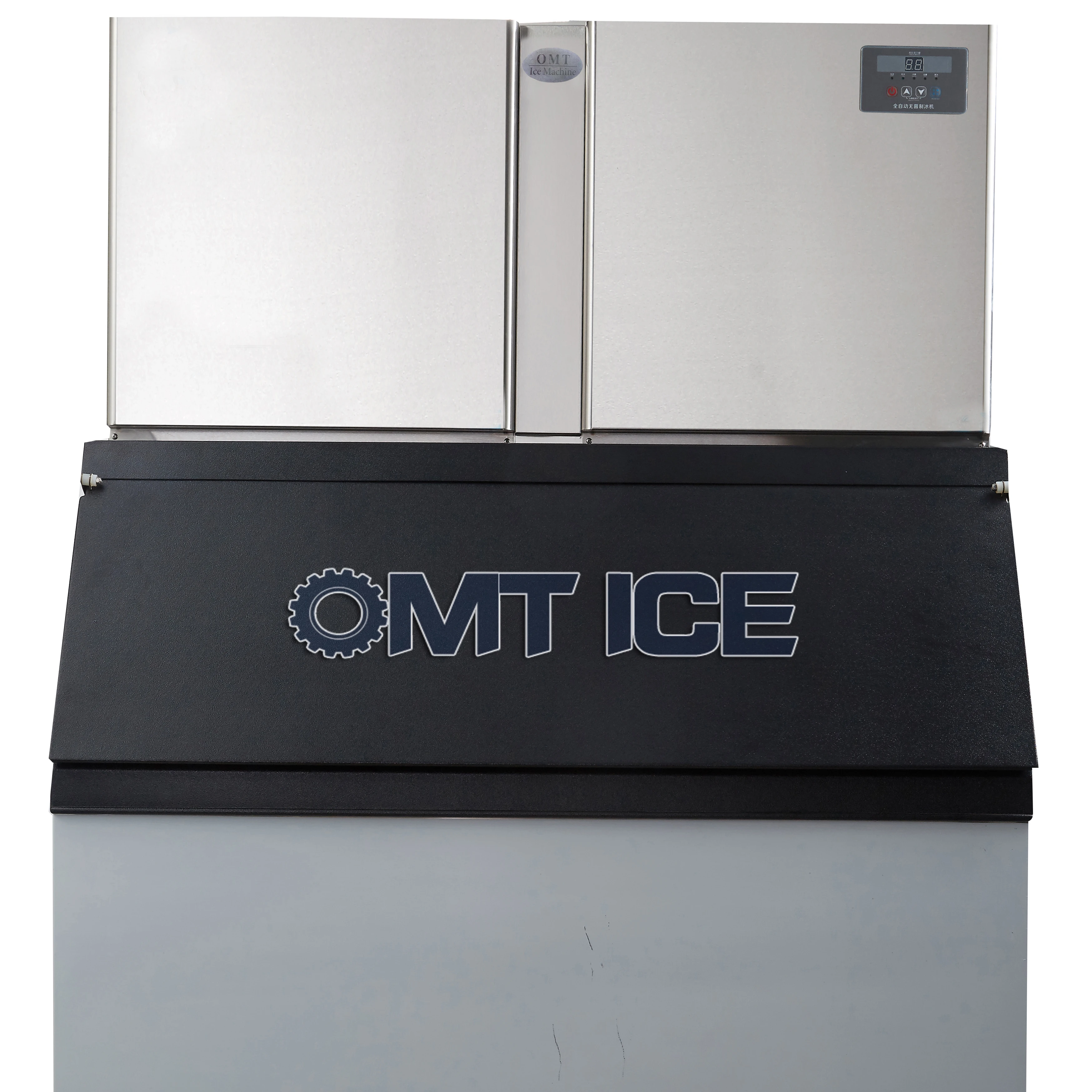 Commercial type crystal ice maker 1000 kgs ice cube making machine with big condenser