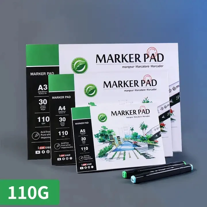 Keep Smiling Hot Selling Graffiti Marker Pen Paper Drawing Paper Pad for Alcohol Marker