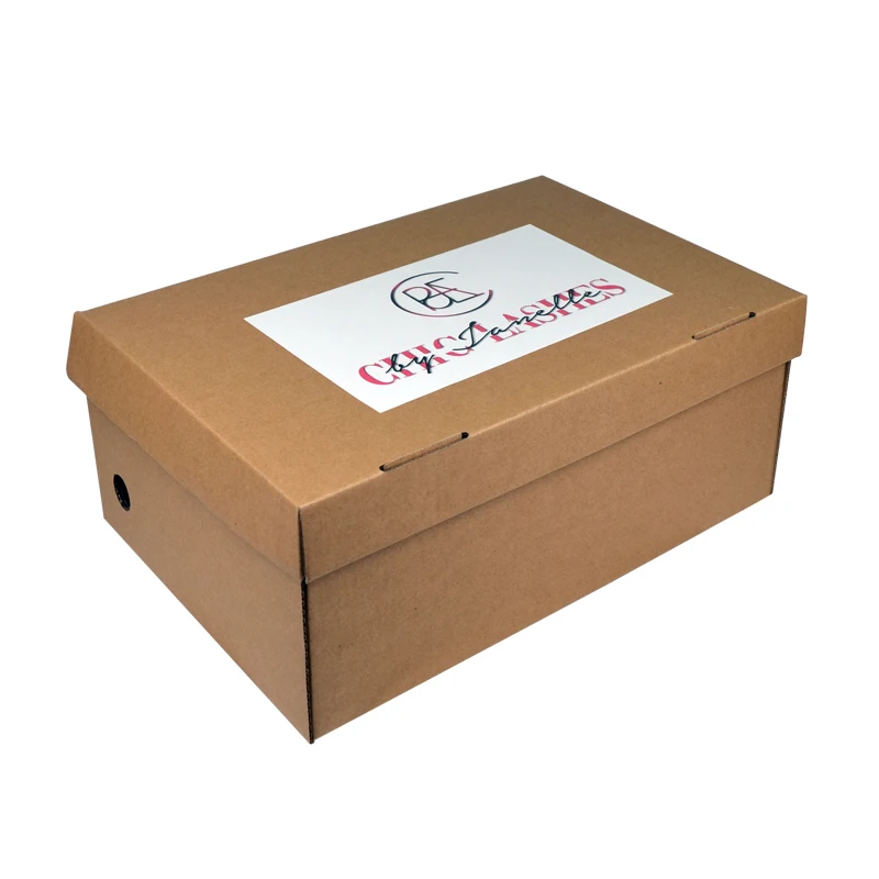 Wholesale Corrugated Cardboard Packaging Boxes Shoe Box with Custom Logo for Gift Packaging