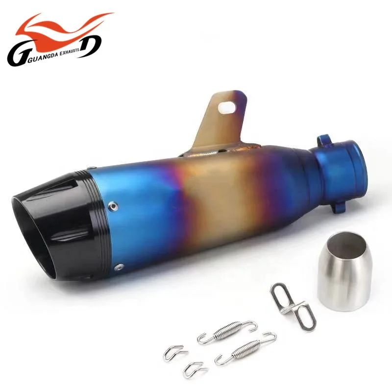 Выхлопной мотор из углеродного волокна для мотоцикла, велосипедный глушитель для двигателя велосипеда 600 куб. См