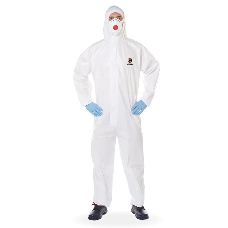 
 Industrial Safety Category 3 type5/6 SF+SMS Protection Suit Hazmat Suit industary protection Coveralls  