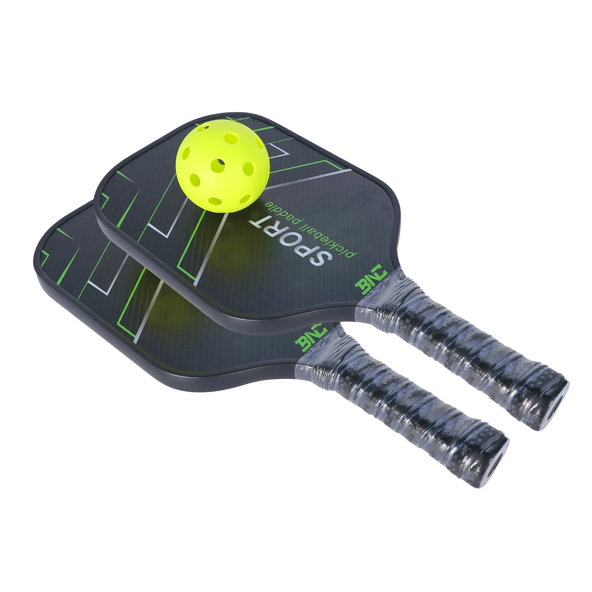 Спорт на открытом воздухе 4 маринованных шара 2 из стекловолокна Pickleball Paddles набор комплект с сумкой для переноски