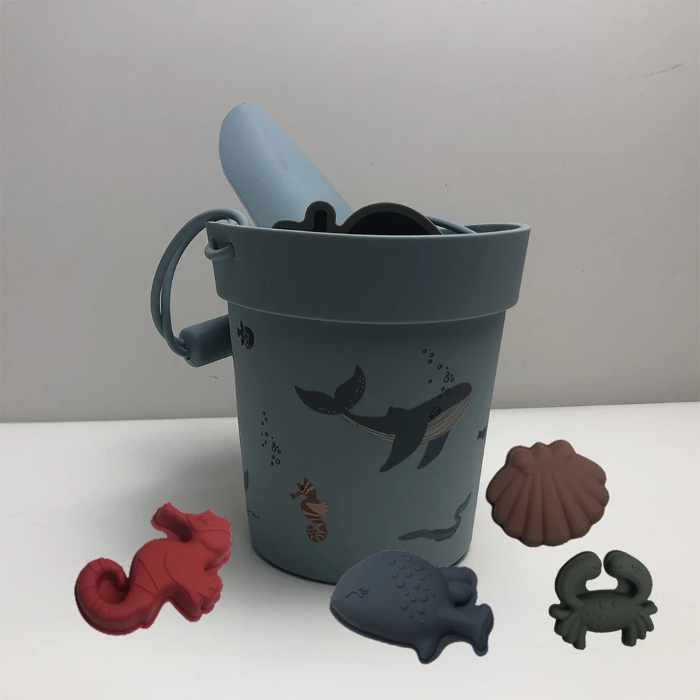 MHC Educational Soft Silicone Beach Castle Toy Set Summer Outdoor Game Toys for Kids & Babies Miniature Beach & Sand Scene