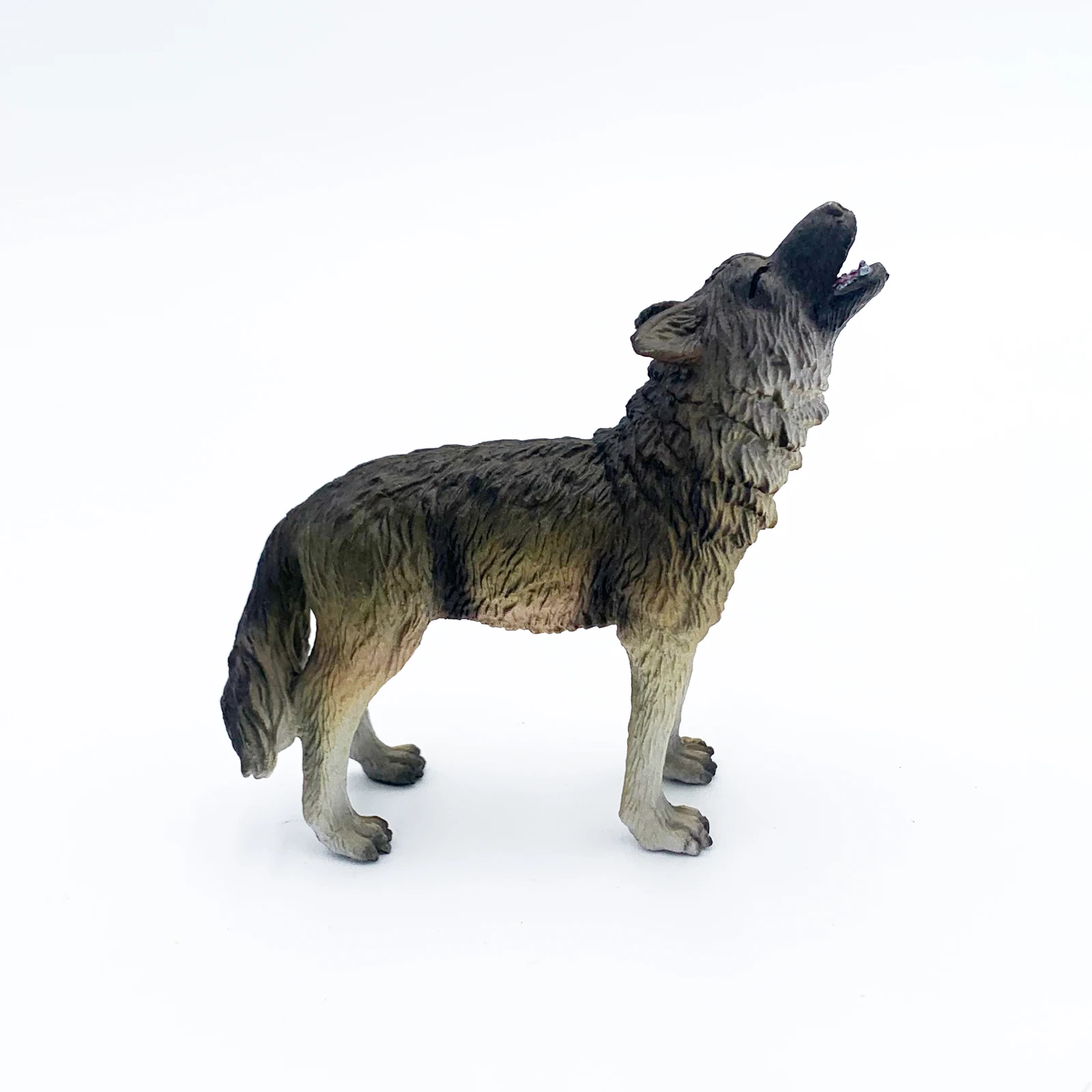 Realistic High Quality PVC Plastic Animal Figure Toys Realistic Pet Eco-friendly Animal Roaring Wolf Figure Toys