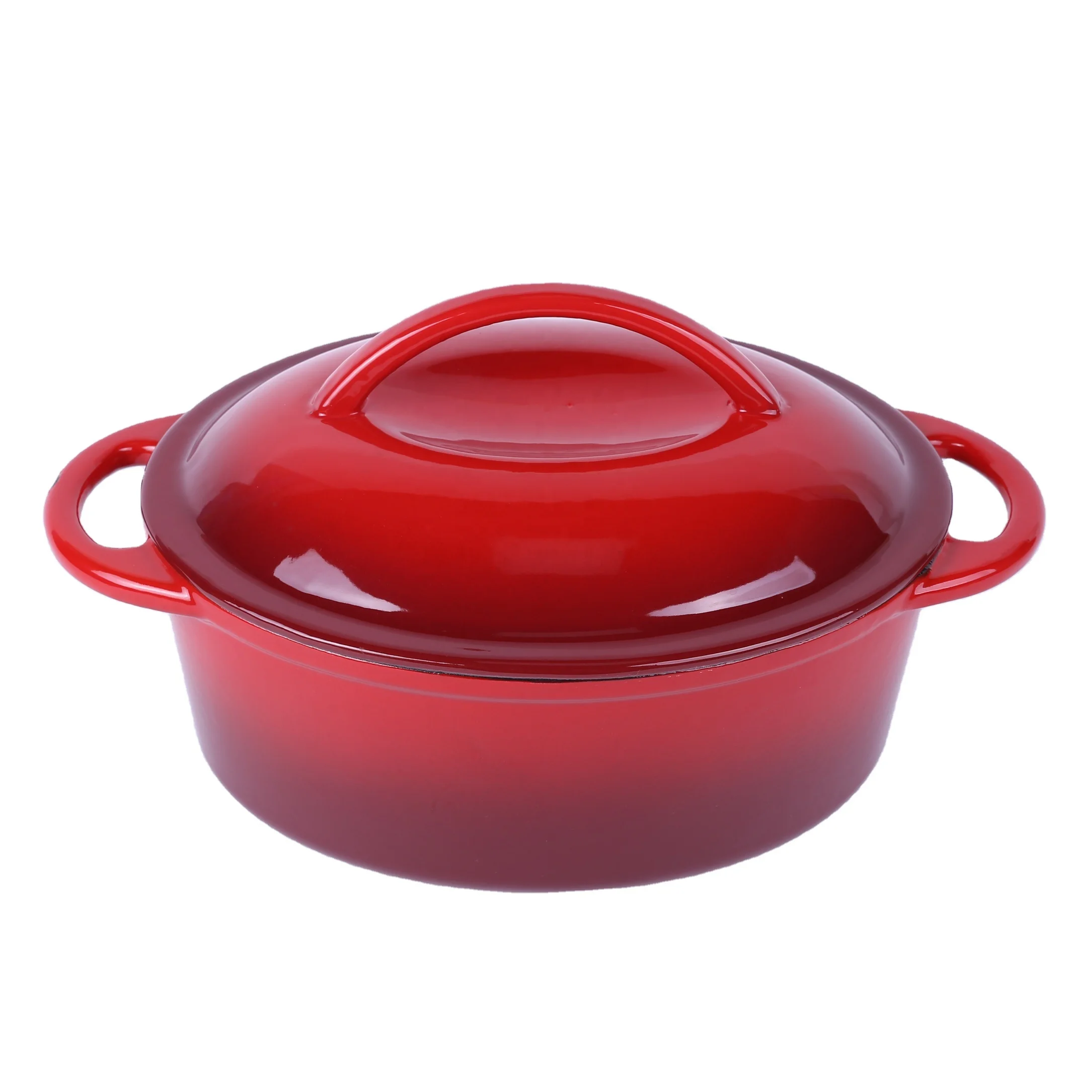 Top Quality Hot Selling Enamel Non Stick Soup Dutch Oven Cast Iron Casserole Pot For Cast Iron Cookware Set