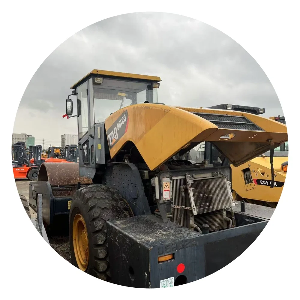 Original Used CAT GC78B Single Drum Tire Roller Good Condition Construction Machinery Cheap Price Road Vibratory Roller Engine